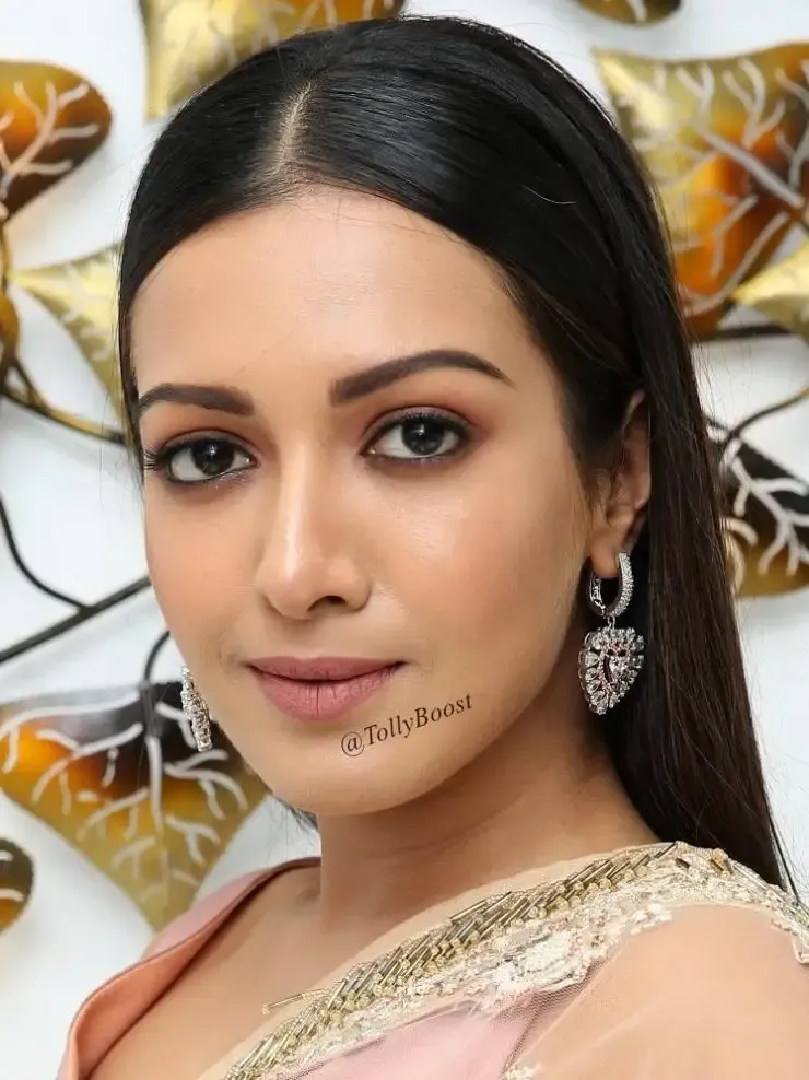 Indian Actress Catherine Tresa Beautiful Earrings Face Closeup